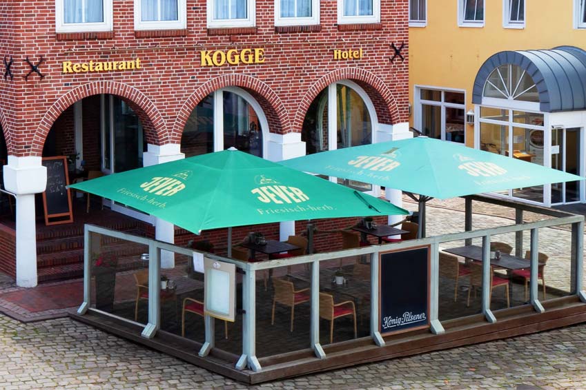 Kogge Elsfleth Restaurant Hotel Essen auf dem Deck